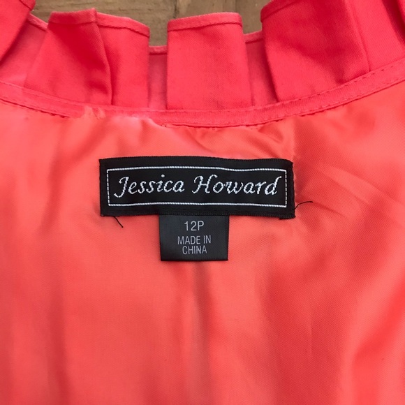 Coral Jessica Howard dress Sz. 12P - Picture 5 of 10